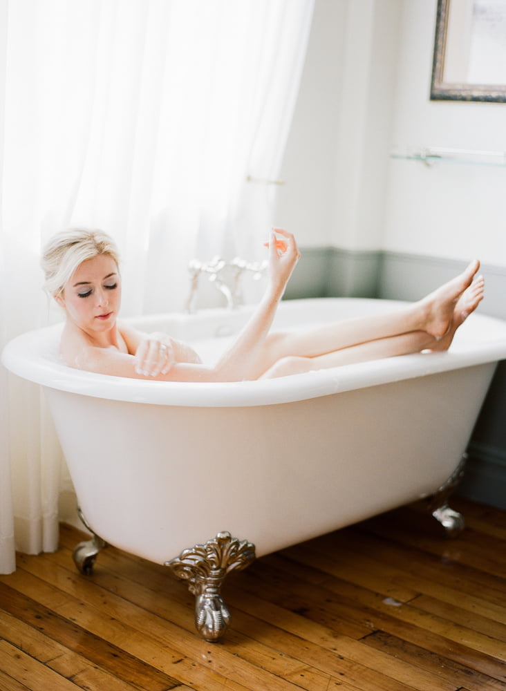Bathing Blonde Boudoir #92610694