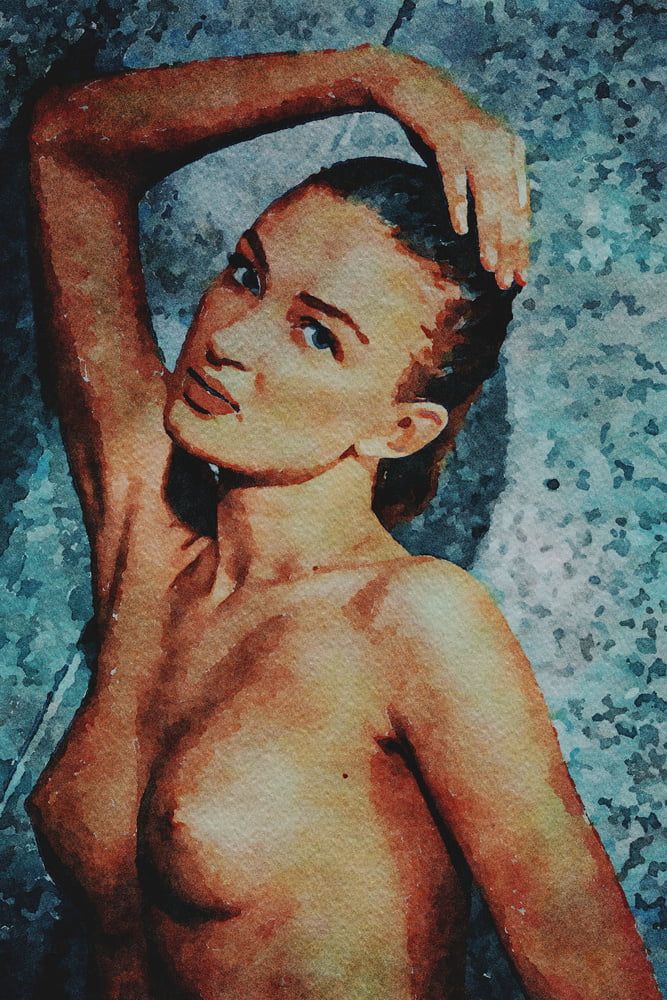 Erotic Digital Watercolor 66 #99475170