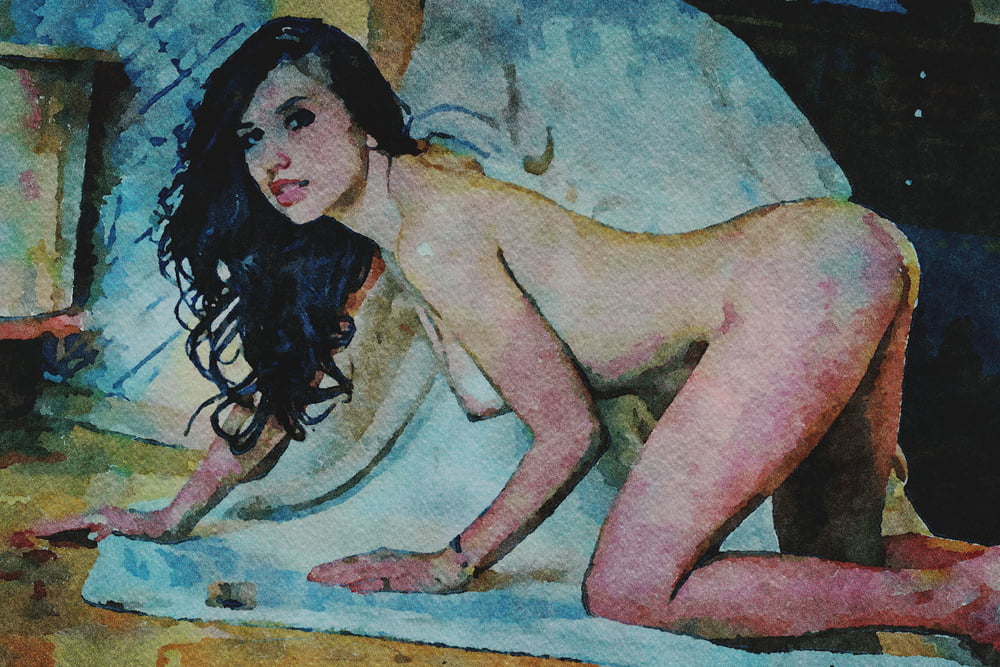 Erotic Digital Watercolor 66 #99475390