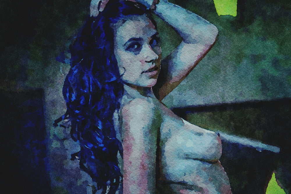 Erotic Digital Watercolor 66 #99475411