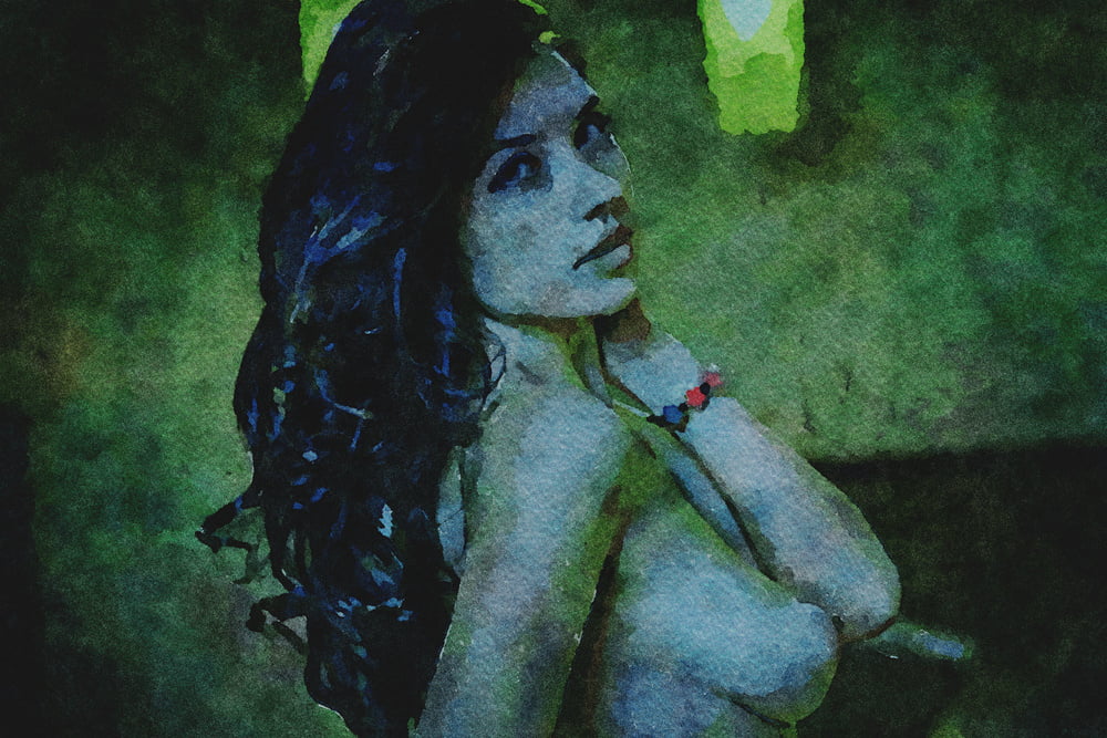 Erotic Digital Watercolor 66 #99475414