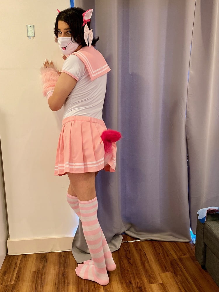 Pink Seifuku Catgirl #107152994