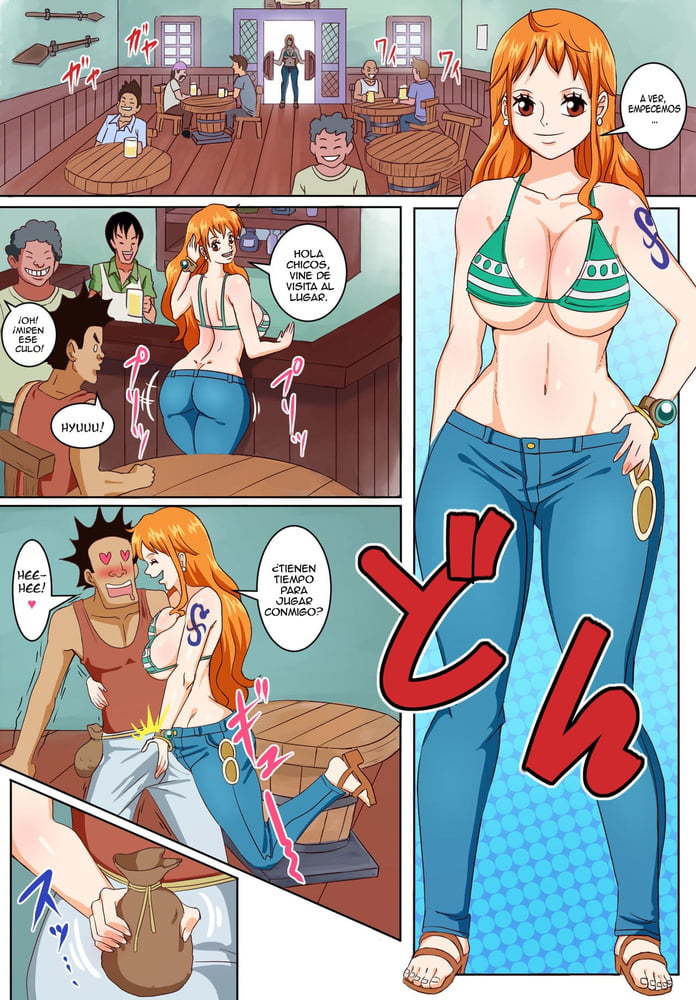 Nami &amp; Nico Robin fucking in a bar (One Piece) #89704767