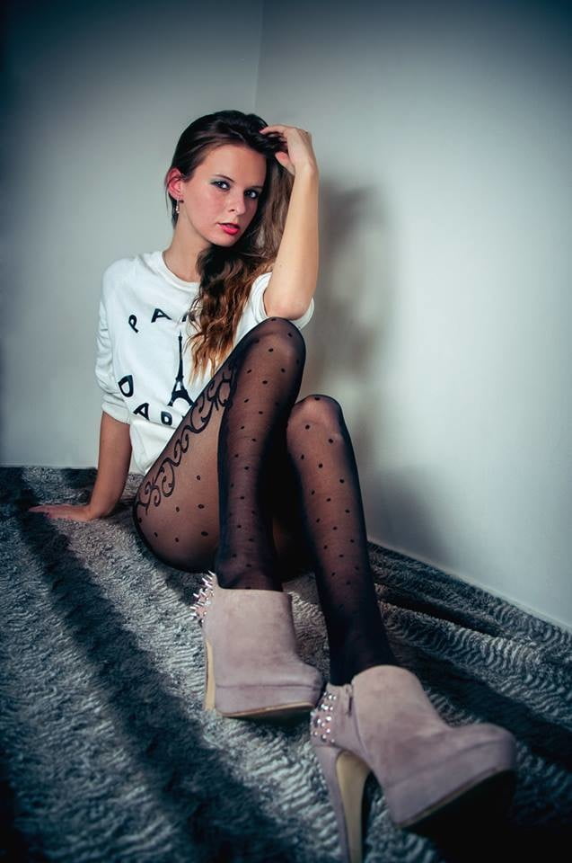 sexy european Hana wearing tights pantyhose stockings #97188219
