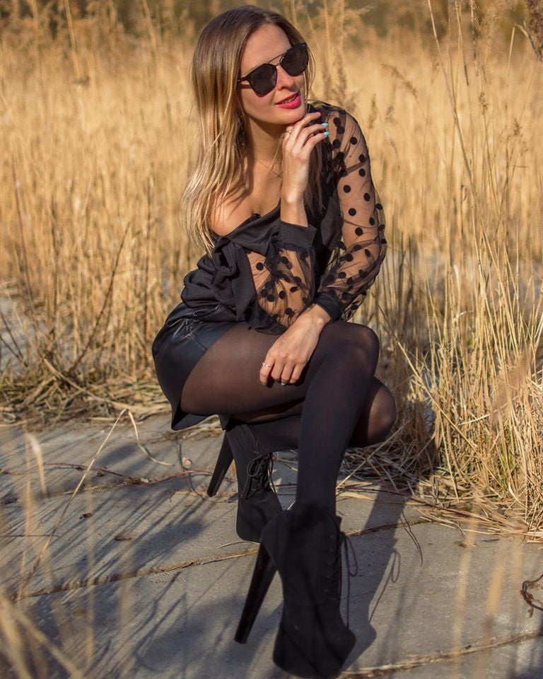 sexy european Hana wearing tights pantyhose stockings #97188426