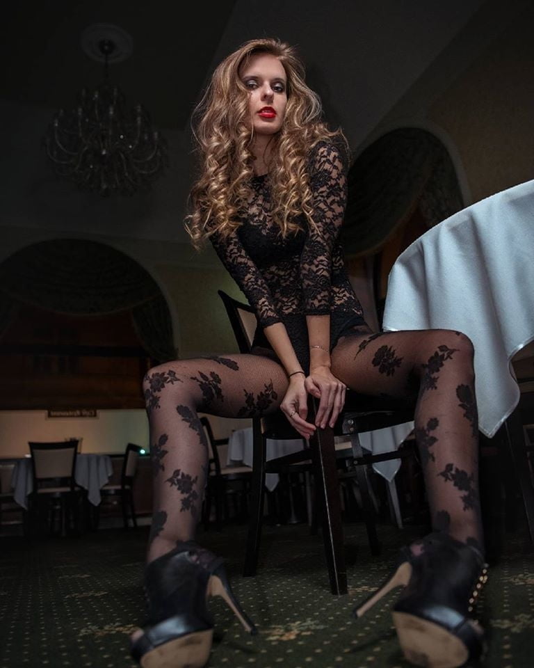 sexy european Hana wearing tights pantyhose stockings #97188542