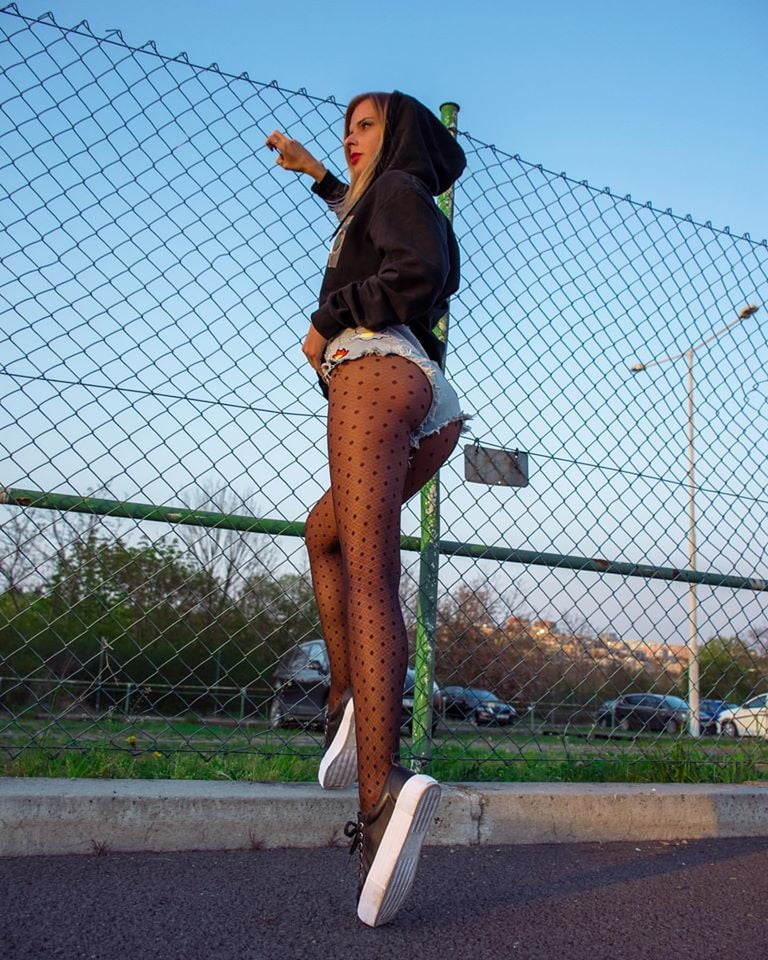 sexy european Hana wearing tights pantyhose stockings #97188574