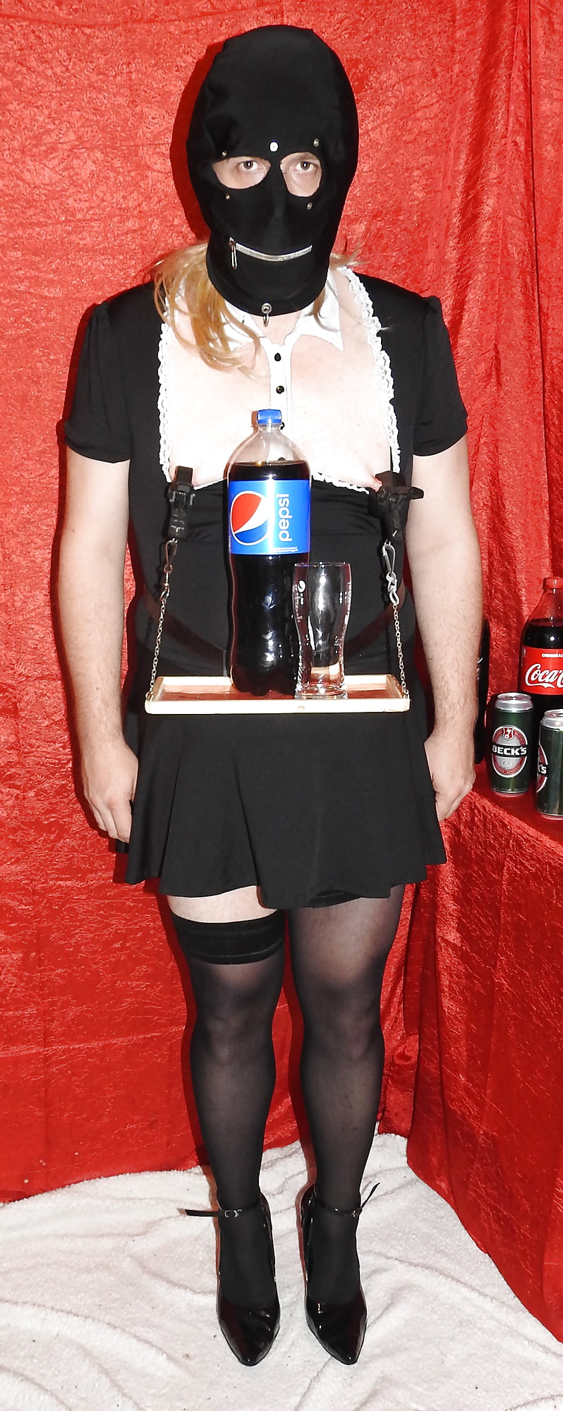 Sissy Maid Served Soft Drink #107147497