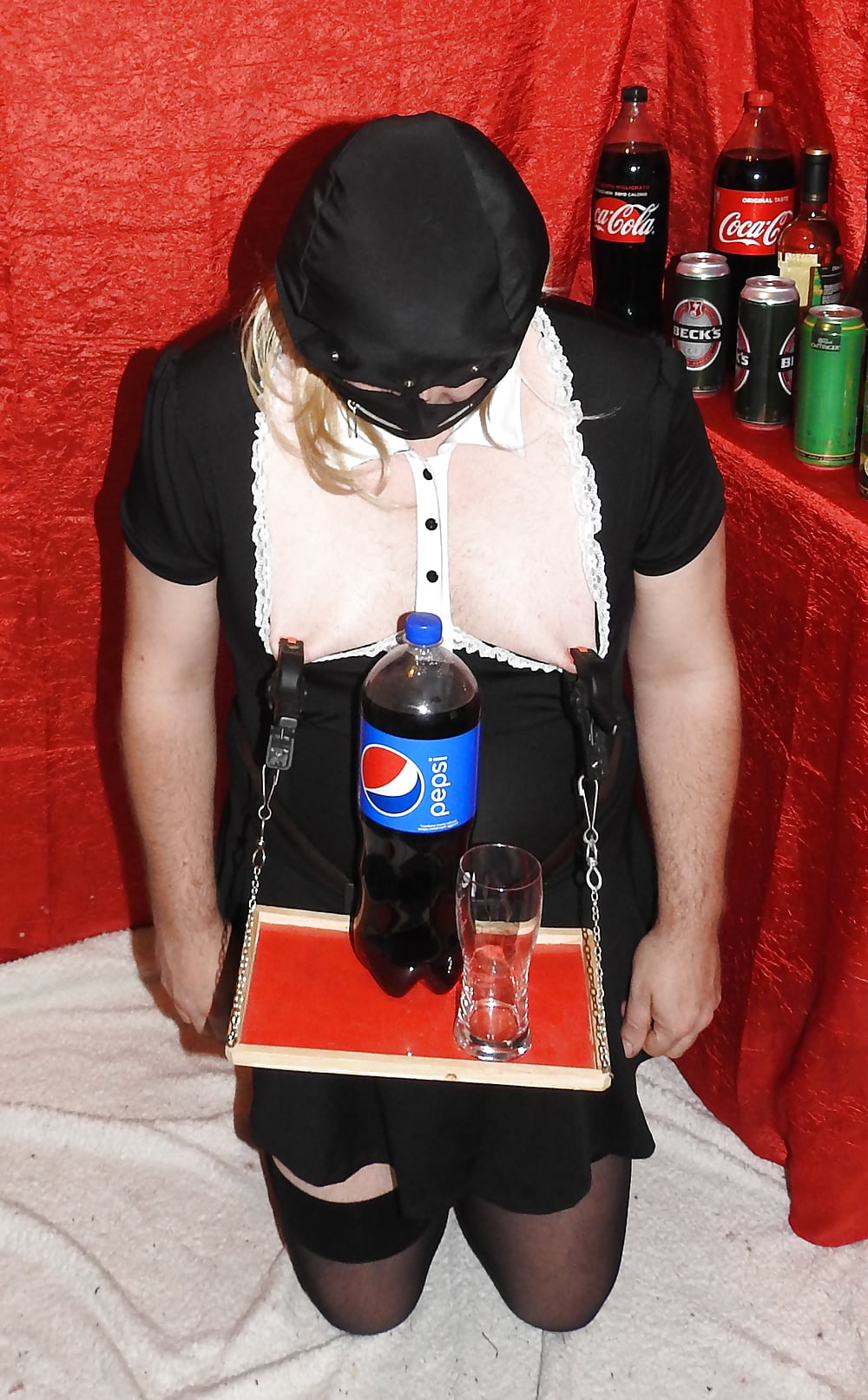 Sissy Maid Served Soft Drink #107147502