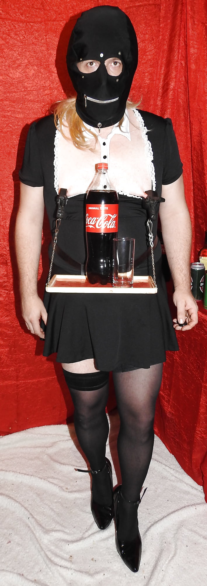 Sissy Maid Served Soft Drink #107147504