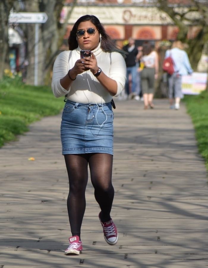 Street Pantyhose - UK Black Cunts on the Street #98885346