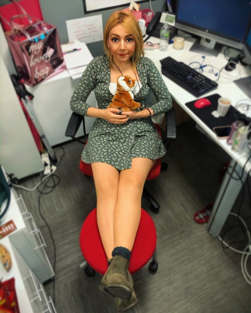 Nylon leg and feet tease from sexy Turkish office slut #103735698