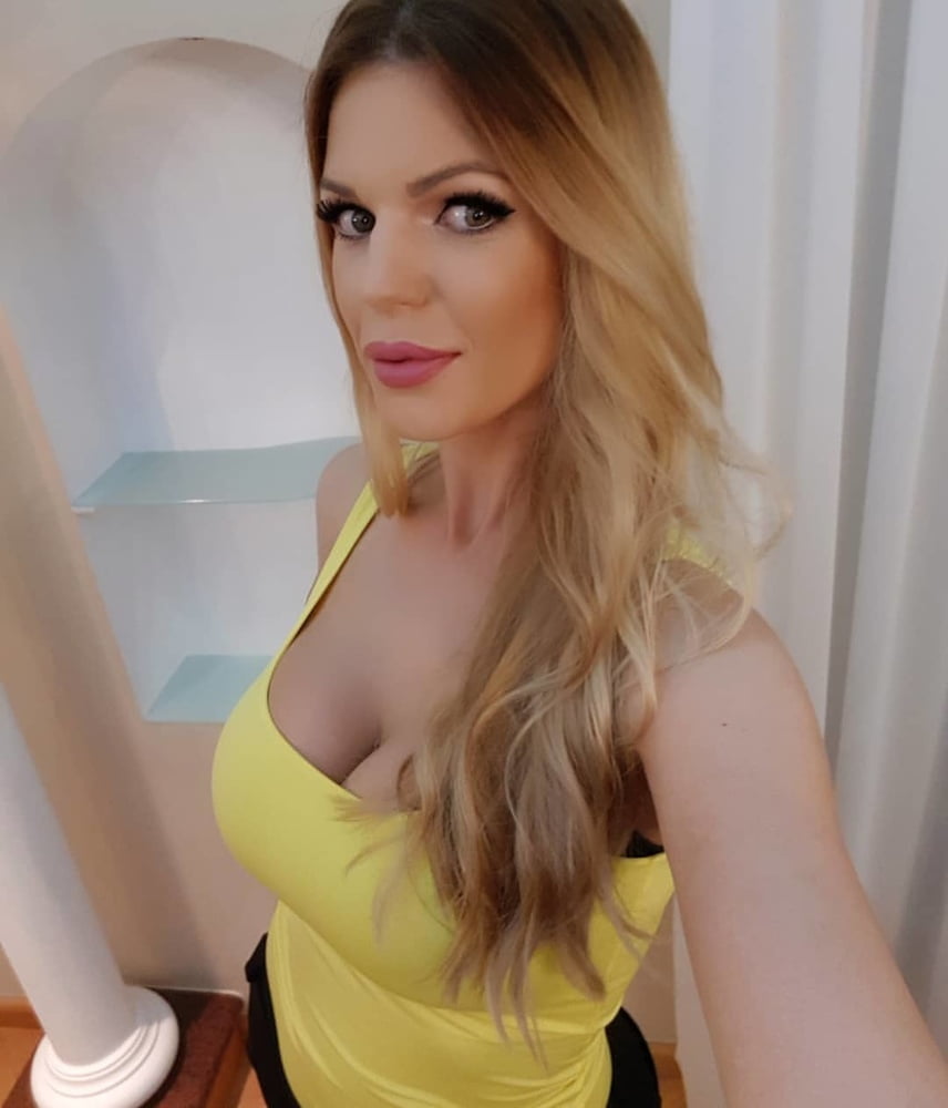 Serbian slut blonde girl big natural tits Sandra Mirjanic #93833697