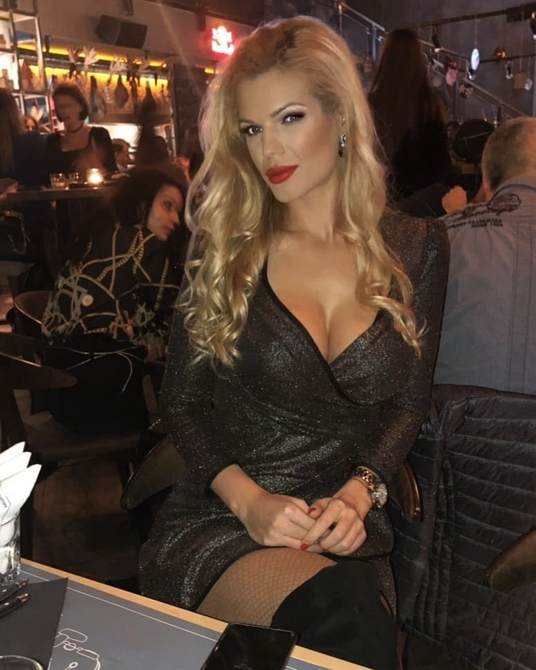 Serbian slut blonde girl big natural tits Sandra Mirjanic #93833793