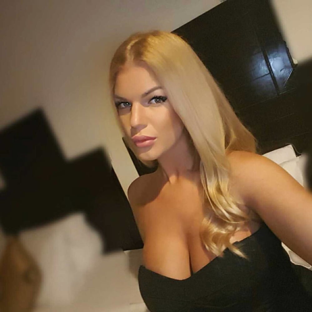 Serbian slut blonde girl big natural tits Sandra Mirjanic #93833847
