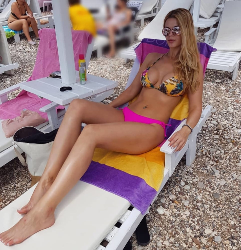 Serbian slut blonde girl big natural tits Sandra Mirjanic #93833976