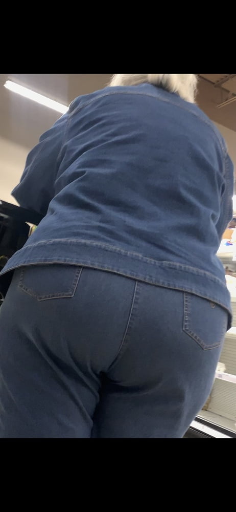 Clueless Granny fat ass booty jeans #80924357