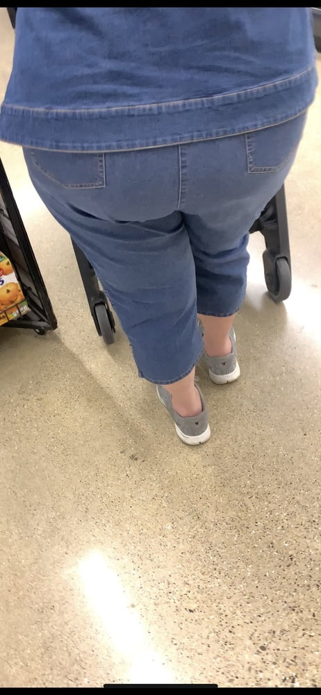 Clueless Granny fat ass booty jeans #80924367