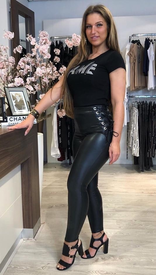Hot Dutch amateur fashionstore owner in Leather and boots #91219883