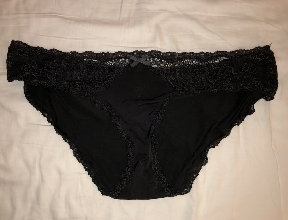 My cock, wife down pants and a pile of dirty panties #98022739