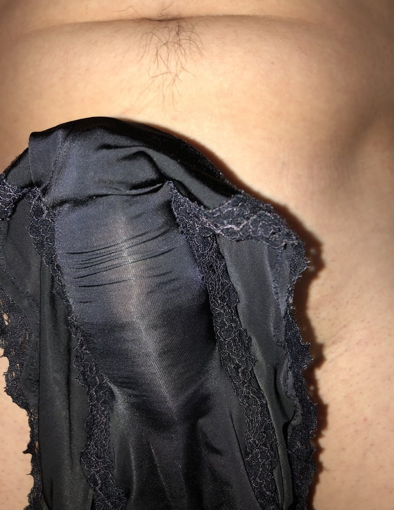My cock, wife down pants and a pile of dirty panties #98022759