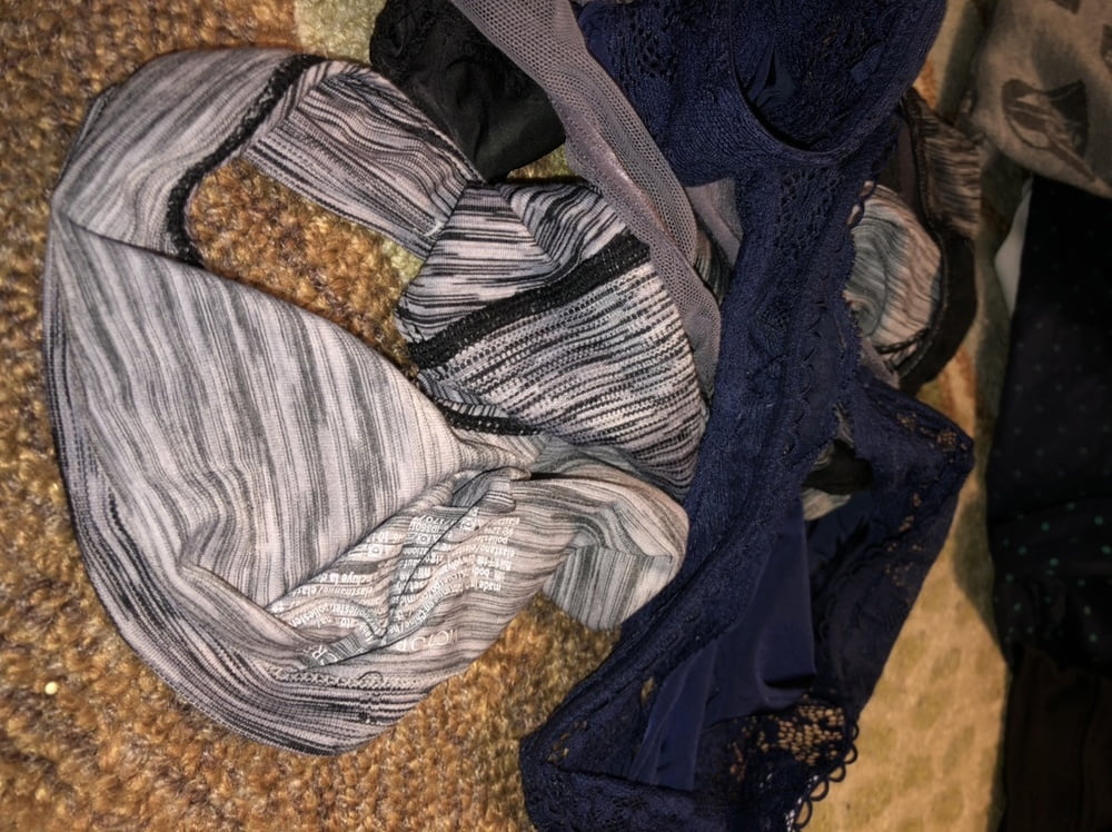 My cock, wife down pants and a pile of dirty panties #98022777
