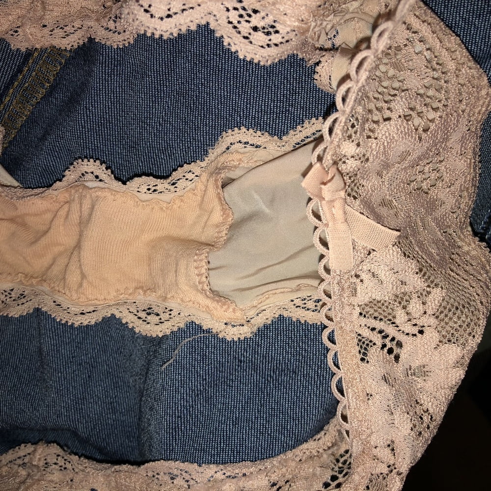 My cock, wife down pants and a pile of dirty panties #98022818