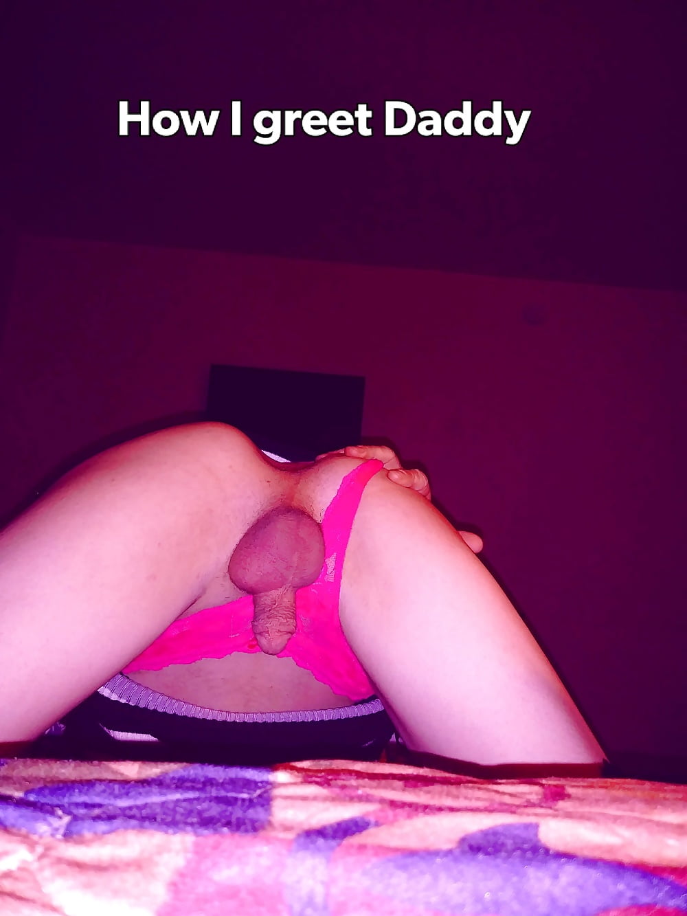 Taking daddy dick inside my tight little pink butthole #106882470