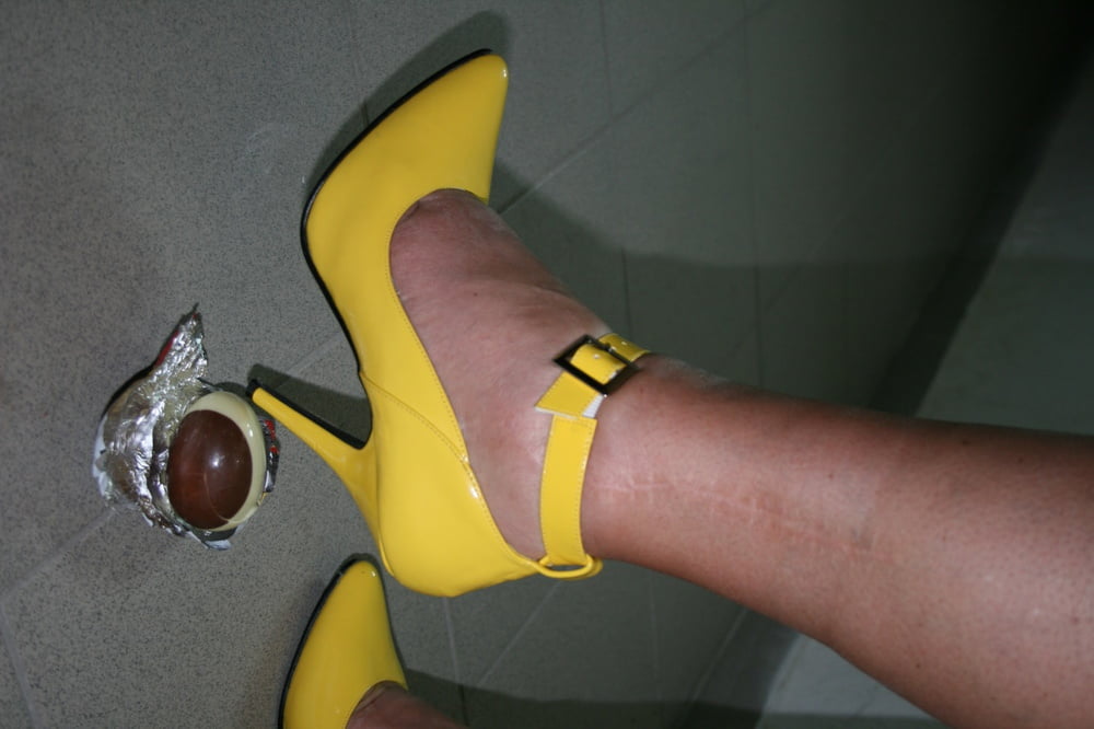 Anna in yellow heels ... #93585813