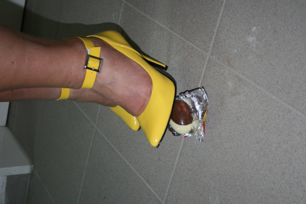 Anna in yellow heels ... #93585822