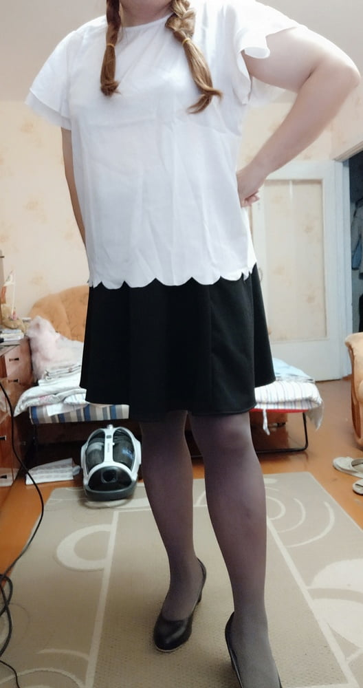 black skirt&white blouse p.3 #106856359