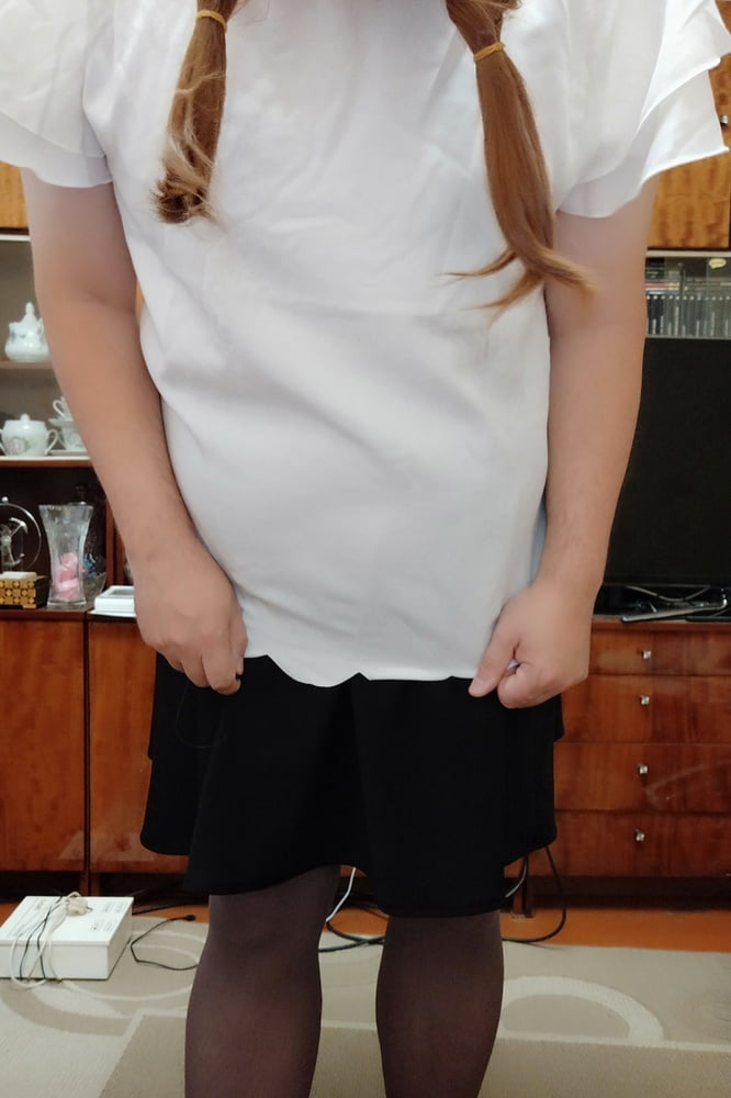 black skirt&white blouse p.3 #106856361