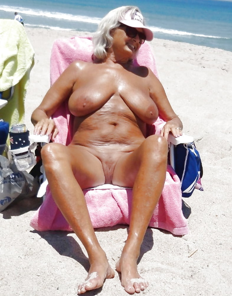 Naked mature on beach #106692167