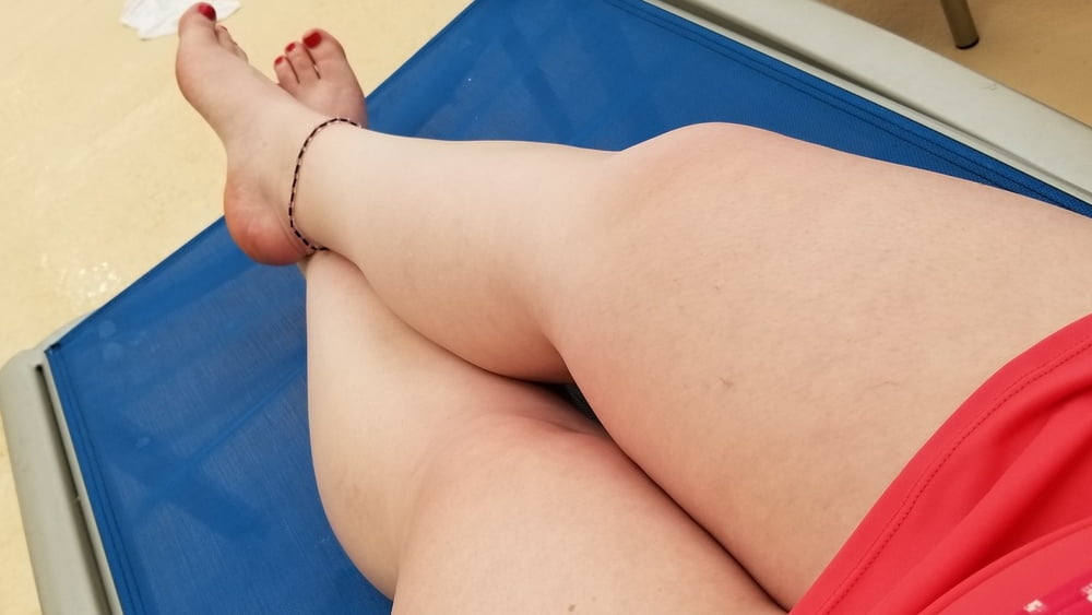 Relaxing poolside after a long day being a dance mom milf #106704211