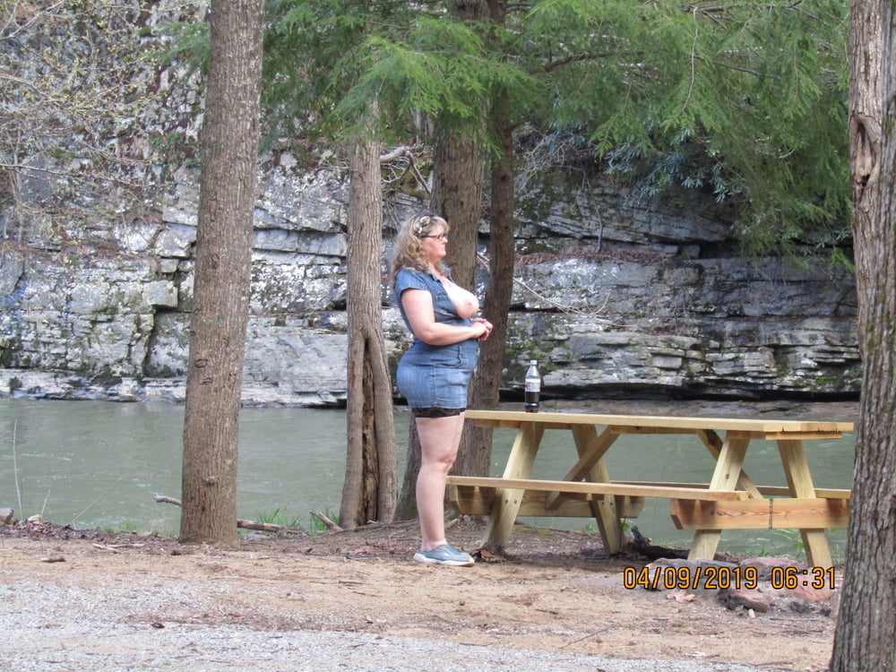 Wife at the river #107092914