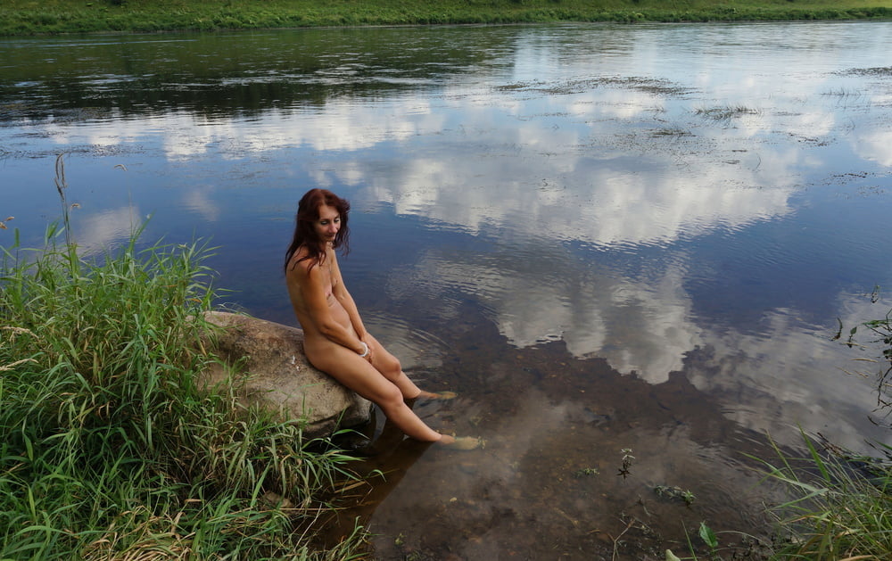 Boulder in Volga-river #90202942