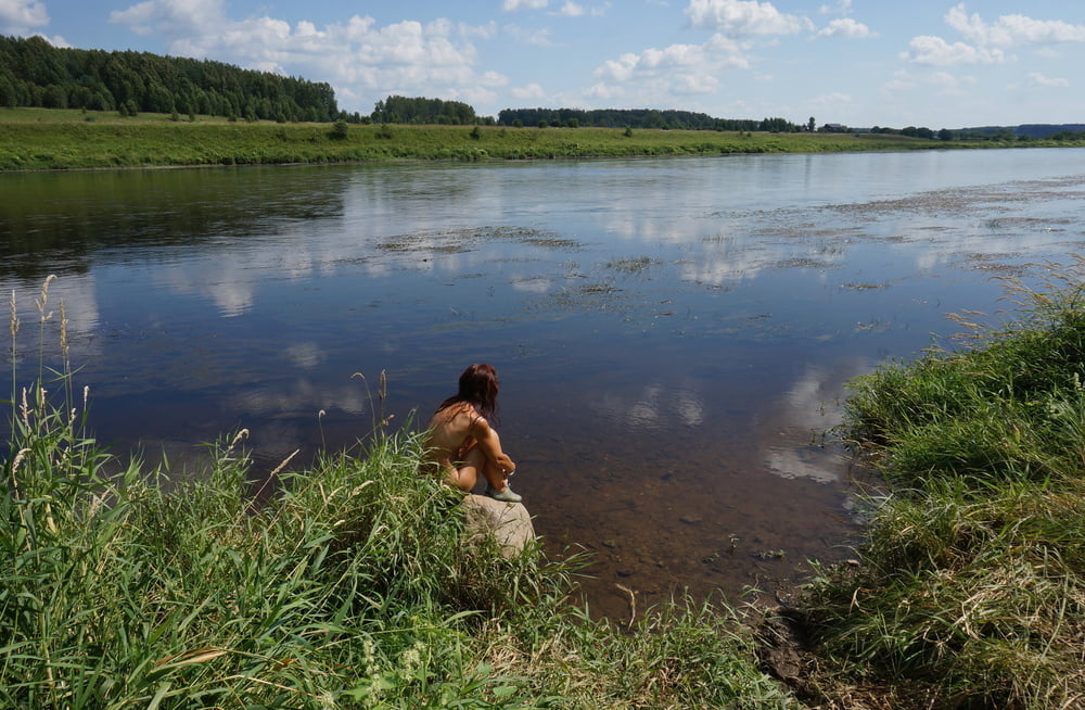 Boulder in Volga-river #90202987