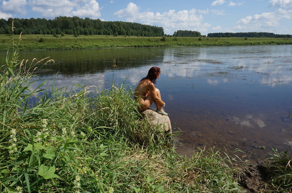 Boulder in Volga-river #90202990