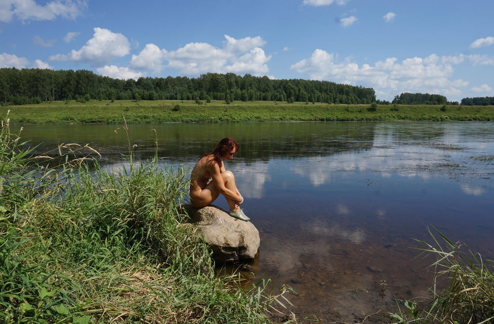 Boulder in Volga-river #90202996