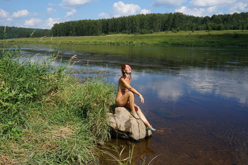 Boulder in Volga-river #90203019