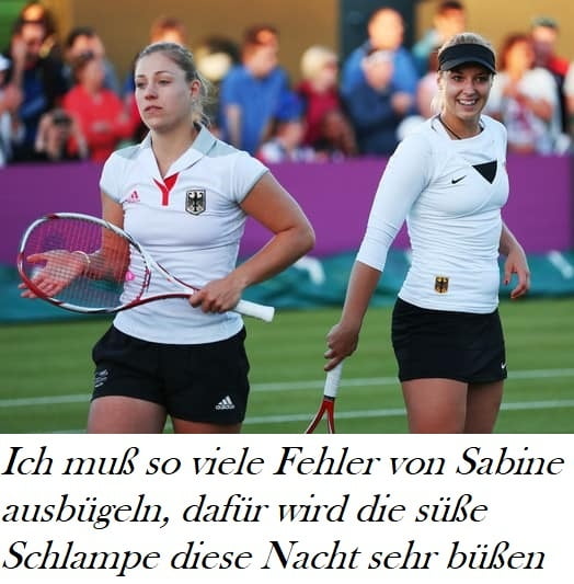 Angie, Andrea und Sabine - deutsche Tenniscaptions #91546749
