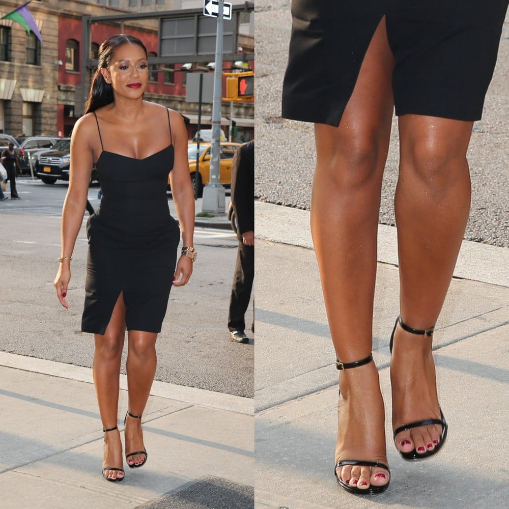Melanie Brown&#039;s sexy Legs feet and high heels #99447243