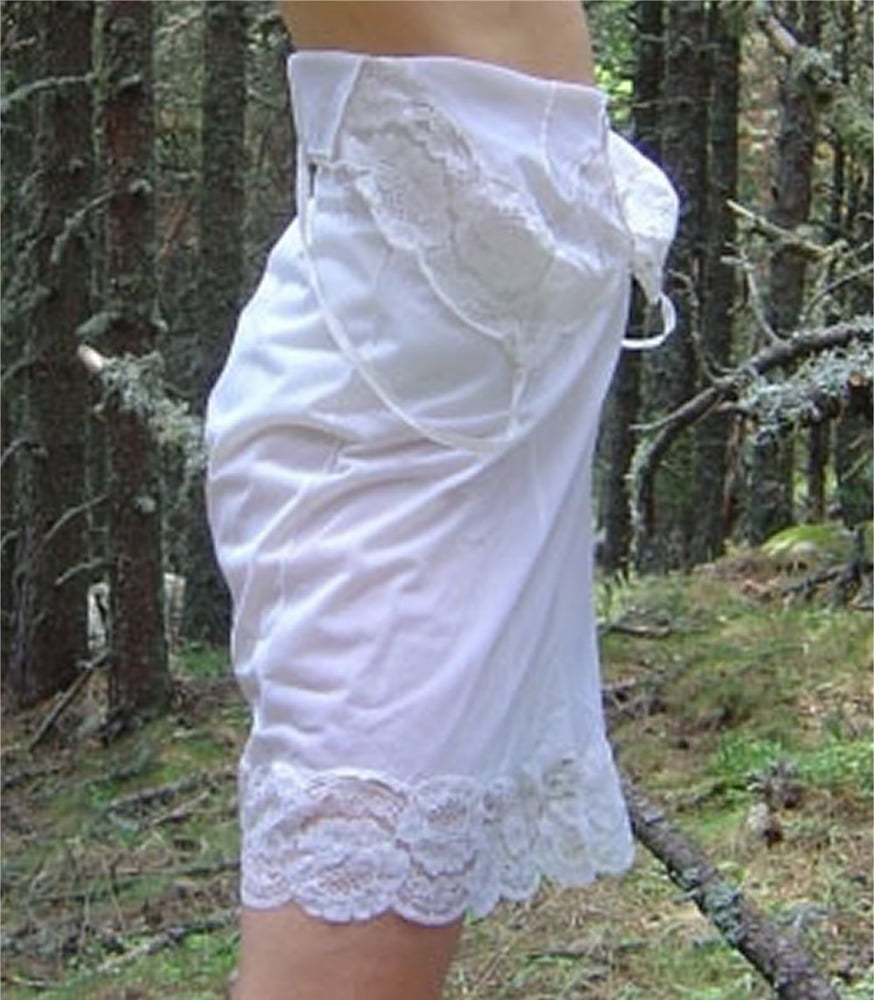 Sexy lacy vintage lingerie panties half slip silky fullslip
 #104166909