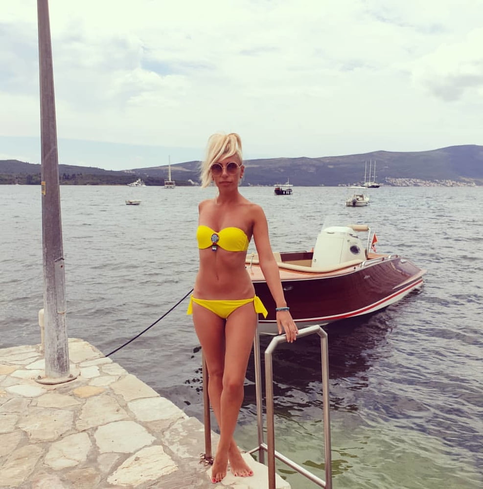 Serbian skinny blonde whore girl Aleksandra Saska Nikolic #105575774