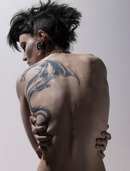 Rooney mara drago tatuaggio signora #98429823