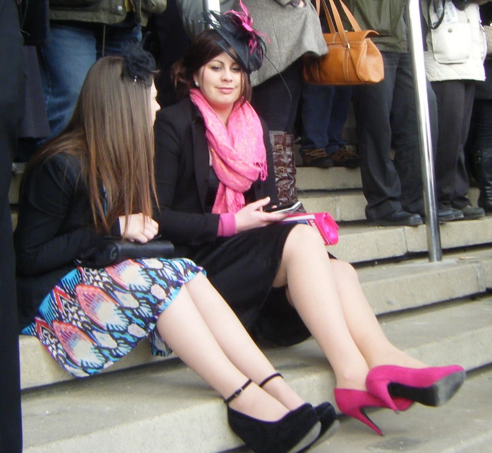 Street Pantyhose - Brit Trash at the Races #97528845