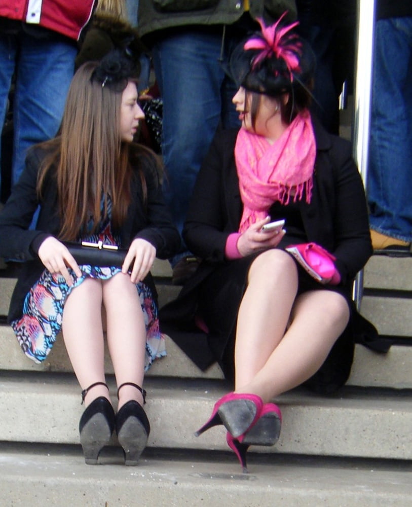 Street Pantyhose - Brit Trash at the Races #97528847