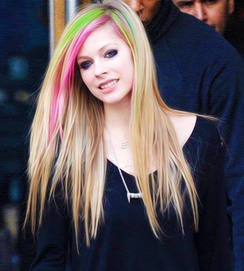 Avril Lavigne sexy real and fake #94790656