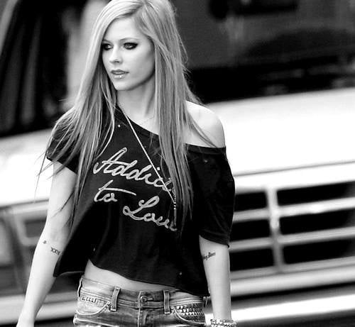 Avril Lavigne sexy real and fake #94790836