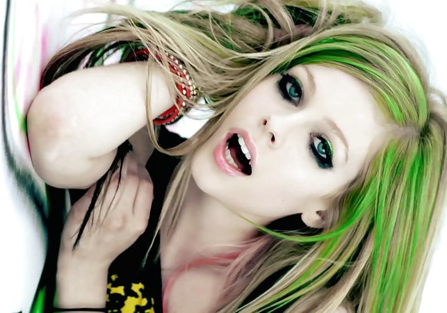 Avril Lavigne sexy real and fake #94791372